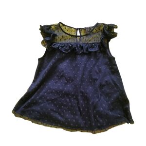 Forever 21 Kids Navy Ruffle Blouse